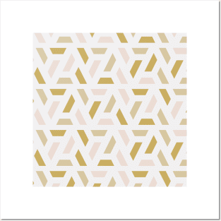 Modern Triangles Abstract Pattern Posters and Art